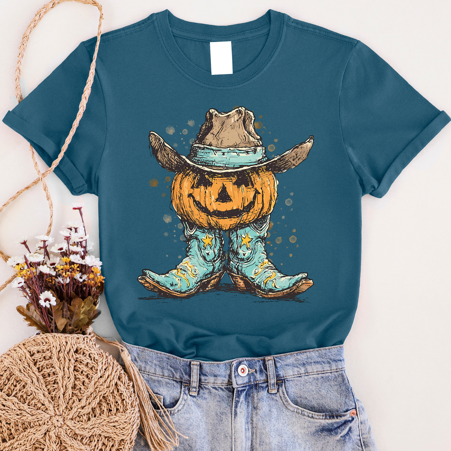 Pumpkin Cowboy Graphic Tee