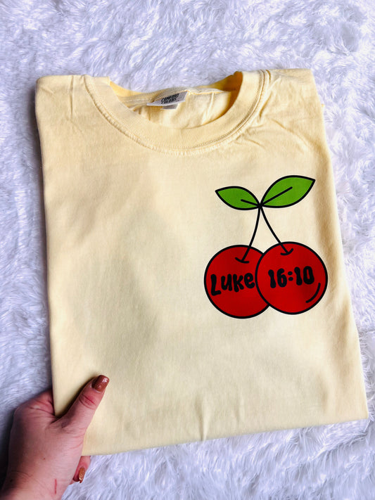 He Can Do A Lot Cherry Graphic Tee - RTS