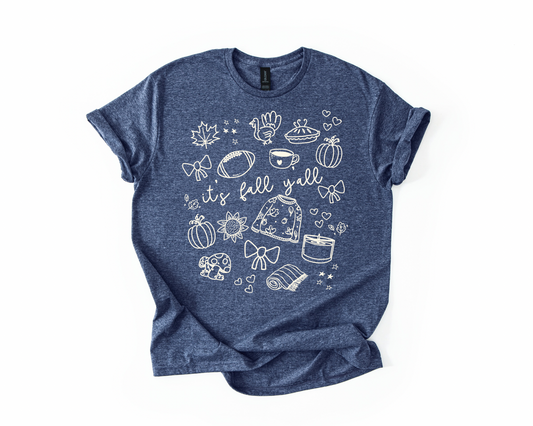 GILDAN - Fall Doodle Tee - RTS