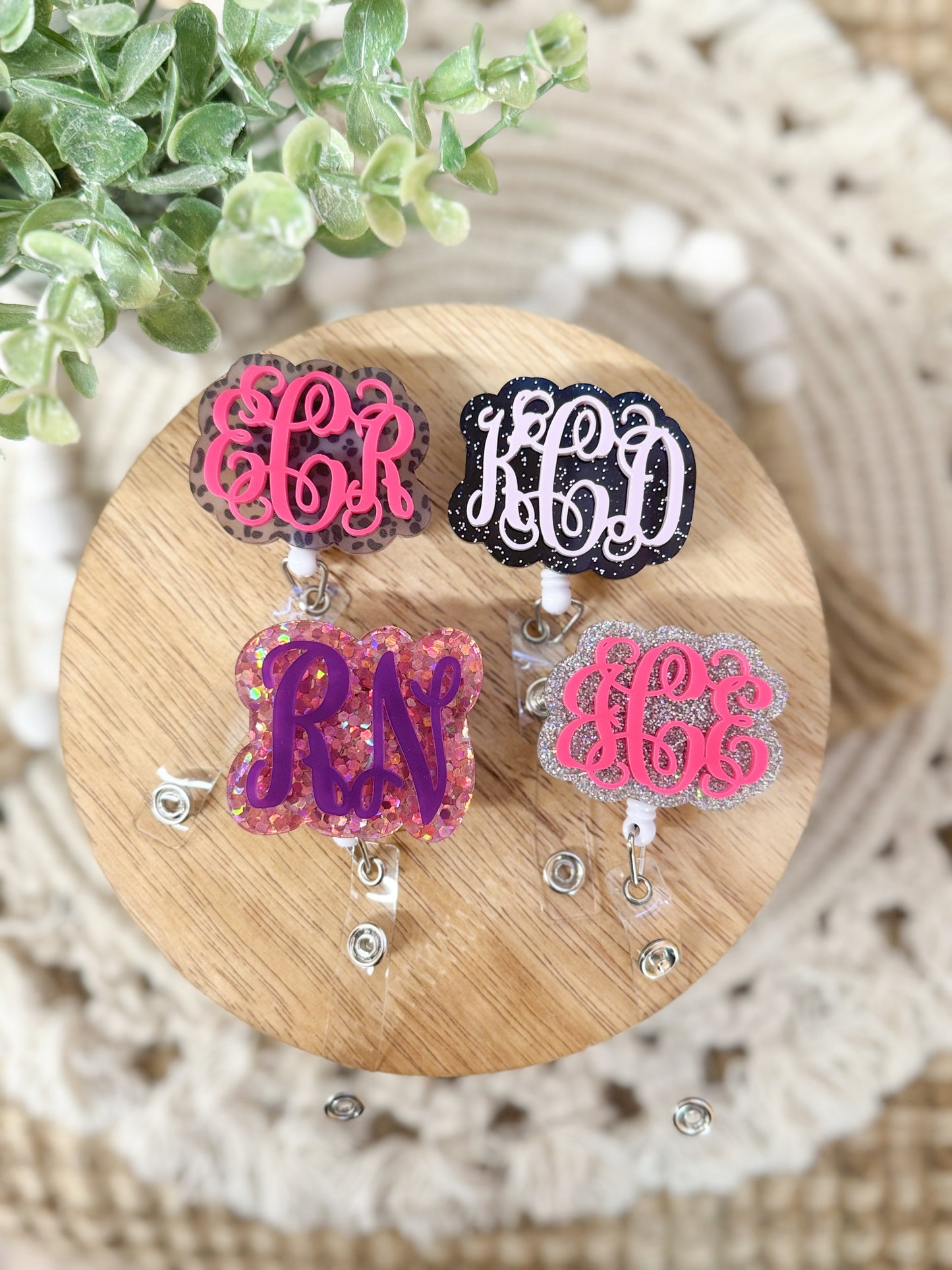 MYSTERY Monogram Badge Reel
