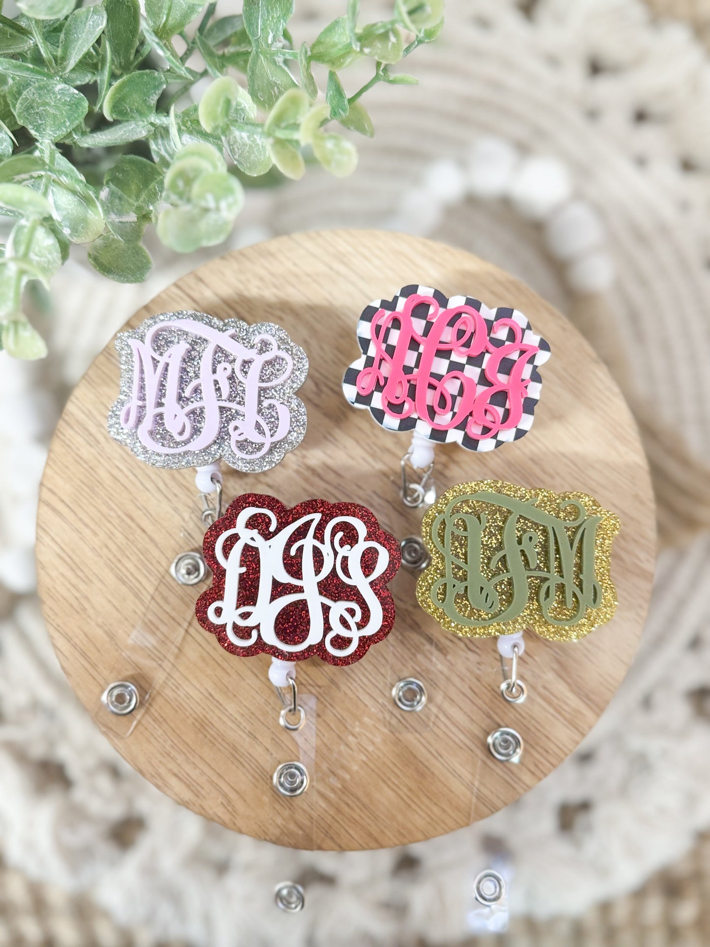 MYSTERY Monogram Badge Reel