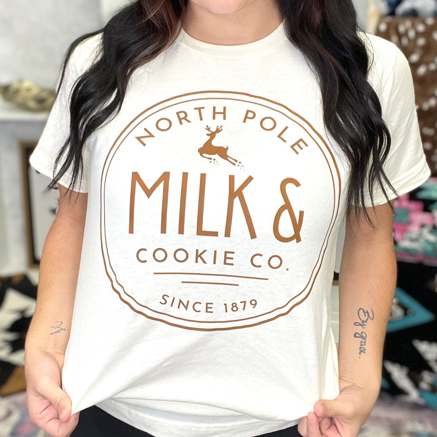 North Pole Milk & Cookies Graphic Tee DEAL OF THE WEEK