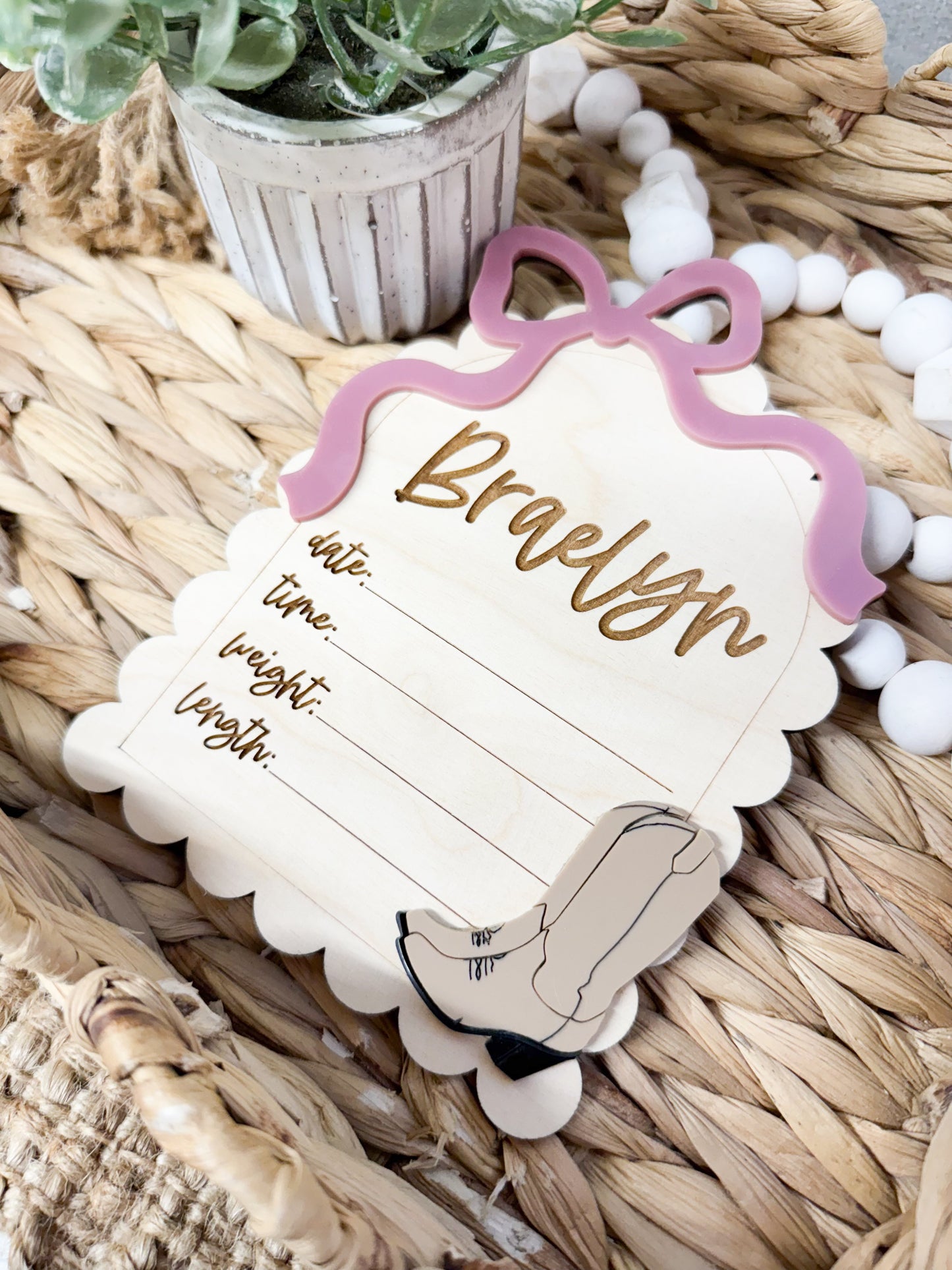 Baby Stat Sign