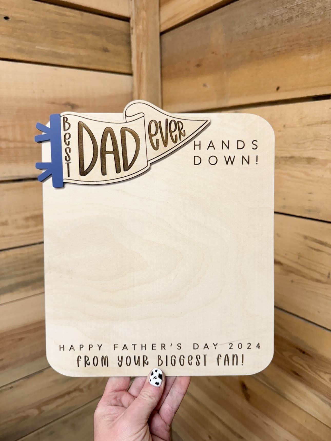 Best Dad Handprint Sign