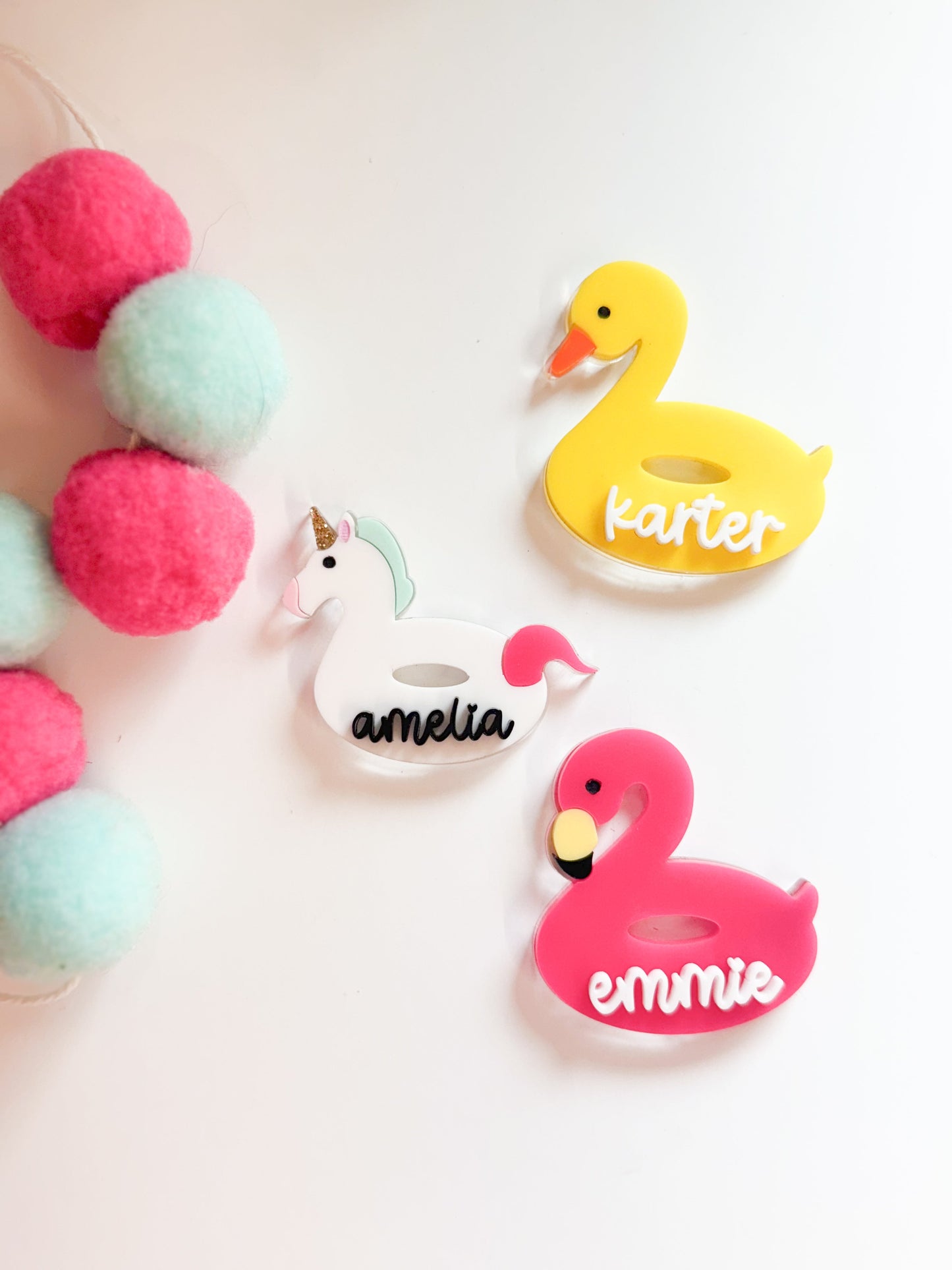 POOL FLOATIE CLIP & BAG TAG