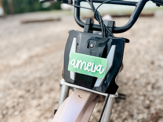 NAME PLATE FOR BIKE, COUPE CAR OR OTHER