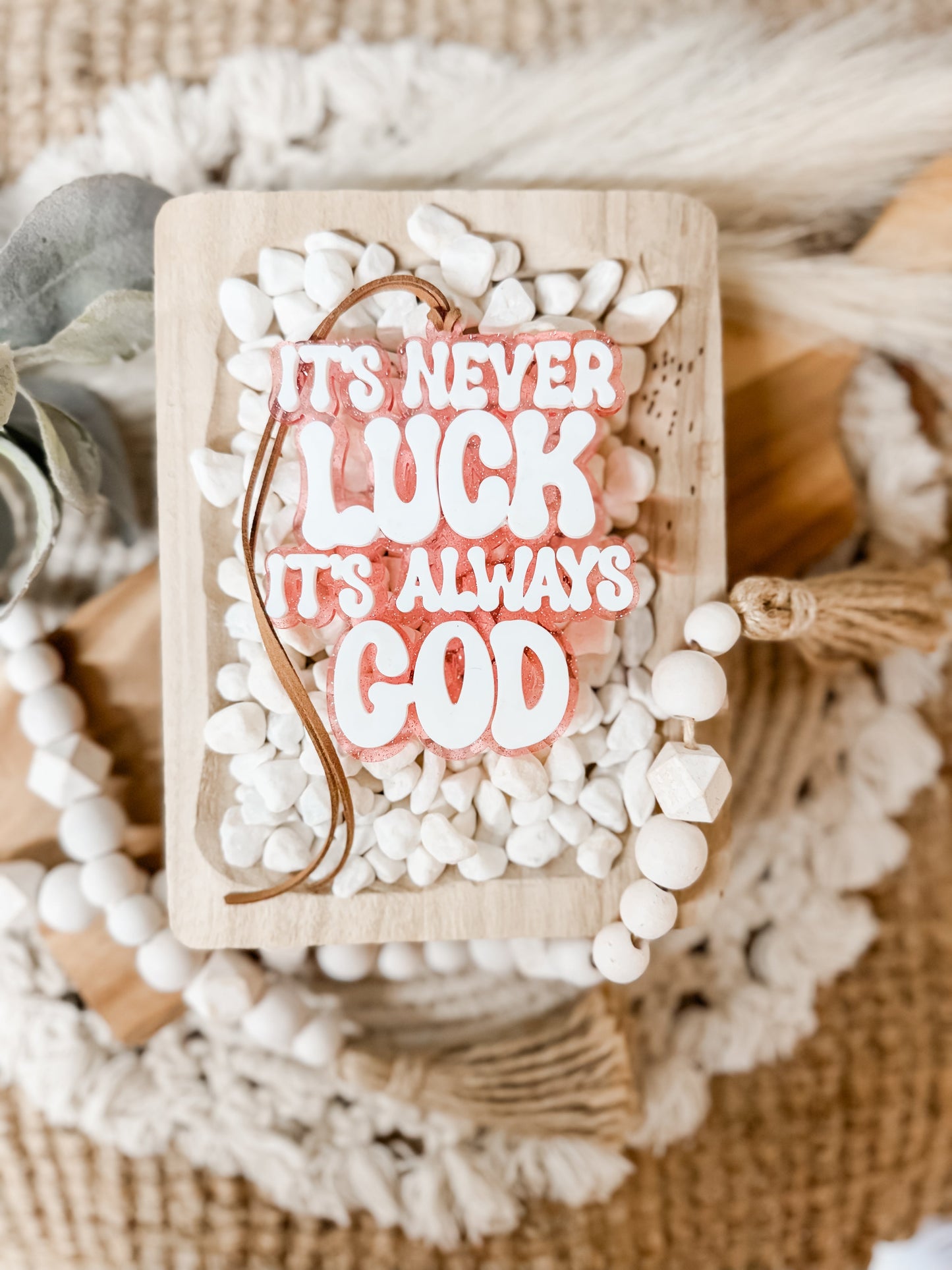 MYSTERY ITS ALWAYS GOD CAR CHARM