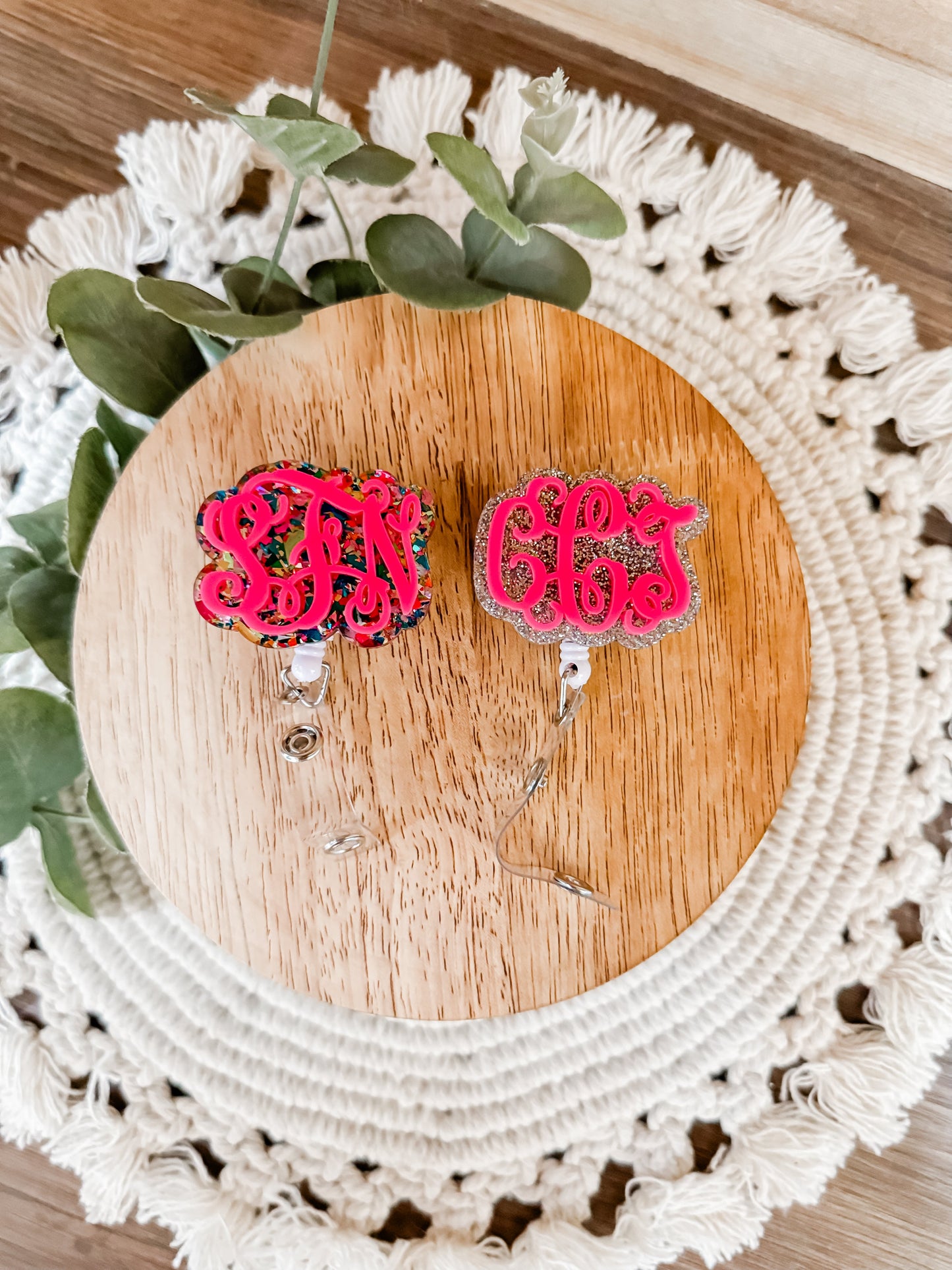 MYSTERY Monogram Badge Reel