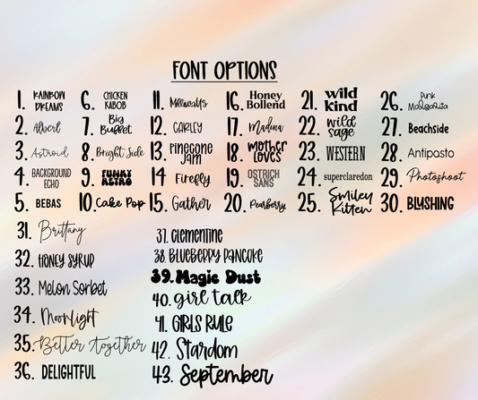 Pick Your Font Mini Watermark