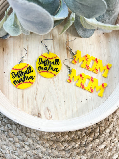 Baseball and Softball Earrings