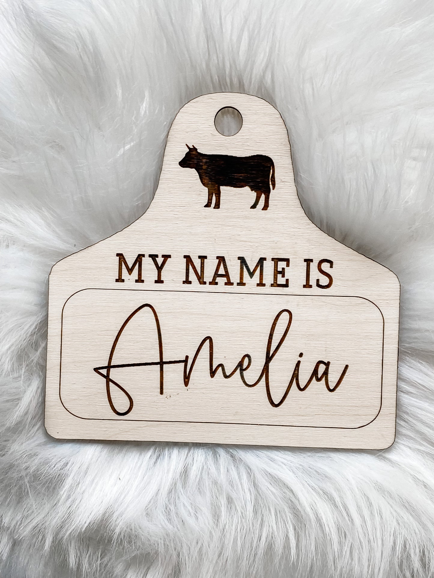 My Name Is Cow Tag