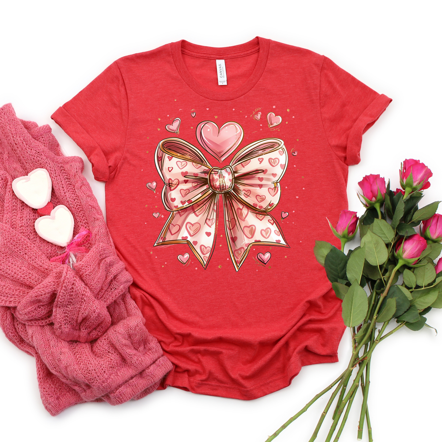 Valentine Bow Graphic Tee