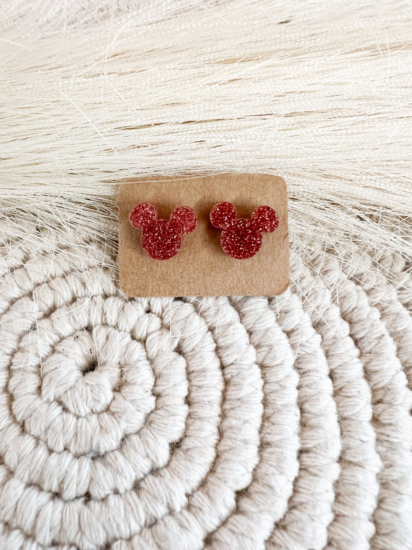 Mouse Glitter Studs