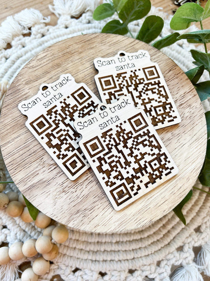 Santa Tracker QR Ornament