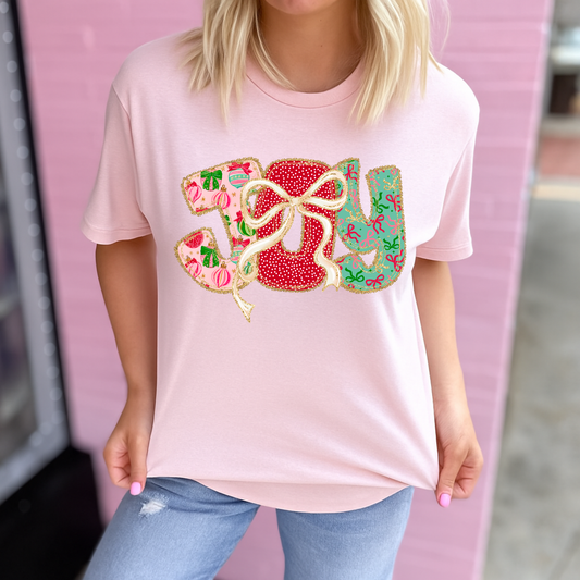 JOY Bow Graphic Tee *PINK FRIDAY*