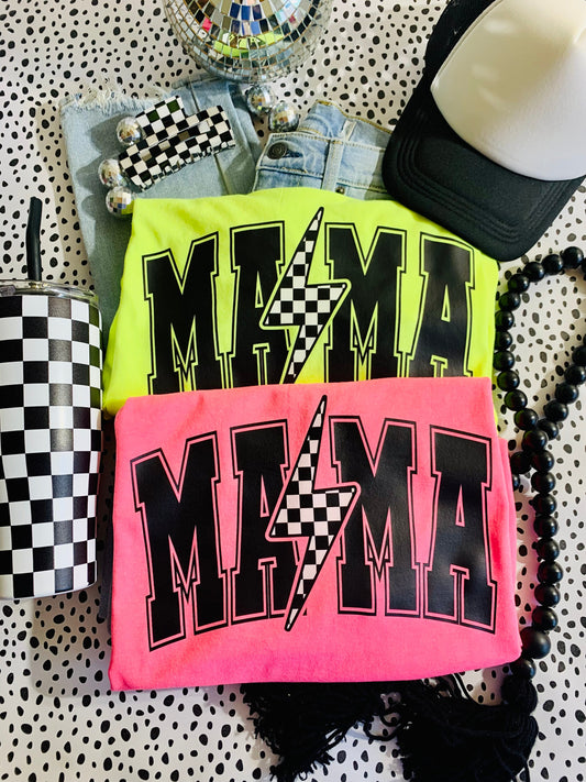 Mama neon tee