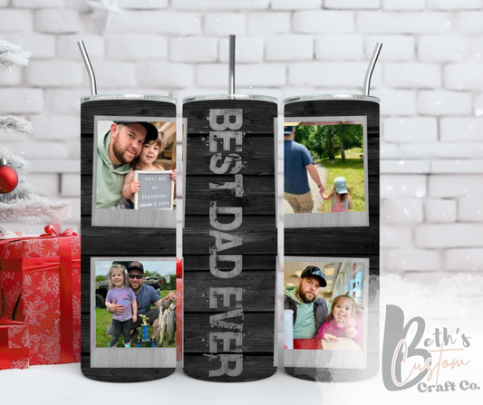 Custom Best Dad 20oz Tumbler