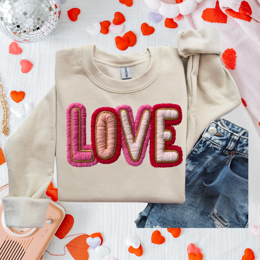 Faux Yarn Love Graphic Tee