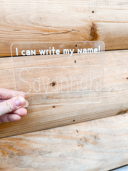 Acrylic Name Trace