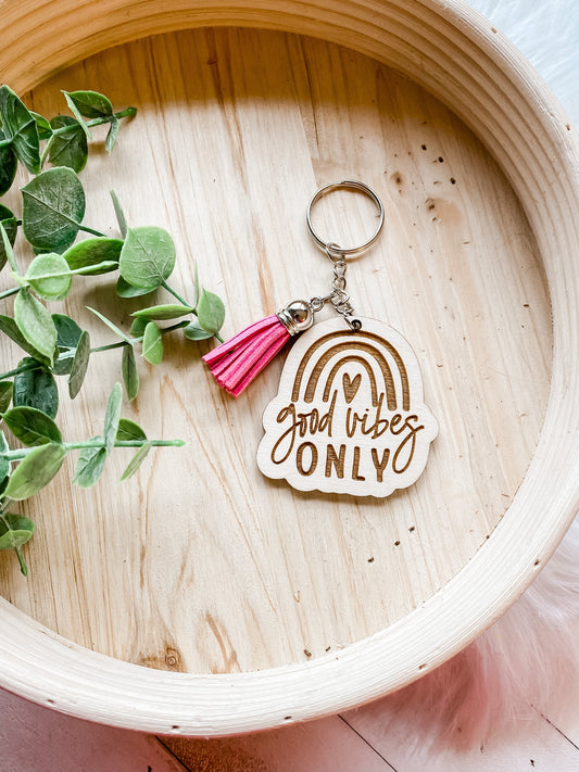 Good vibes keychain