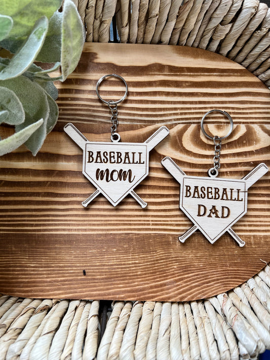 Baseball mom and dad