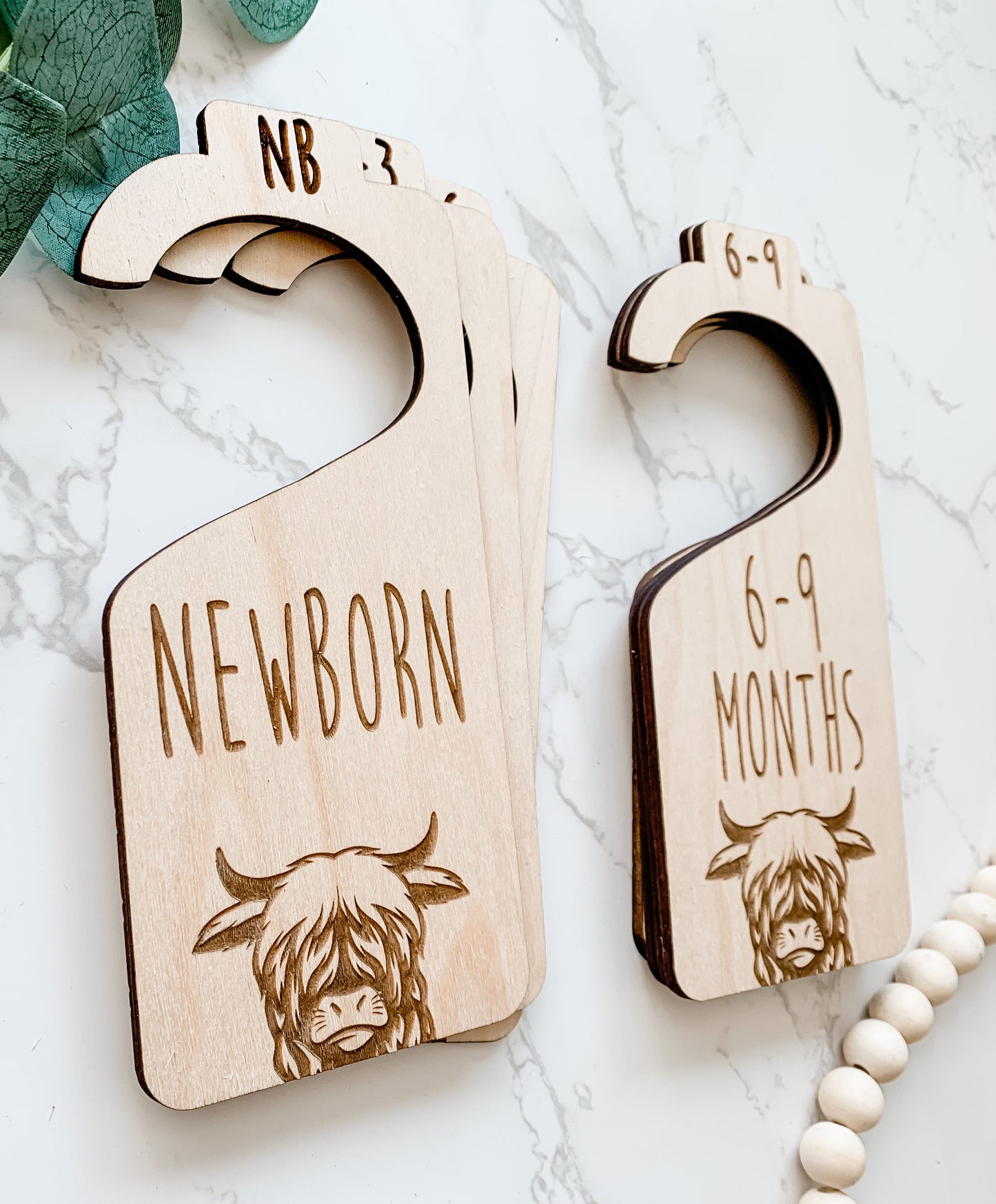 Highland Cow Boy Closet Dividers