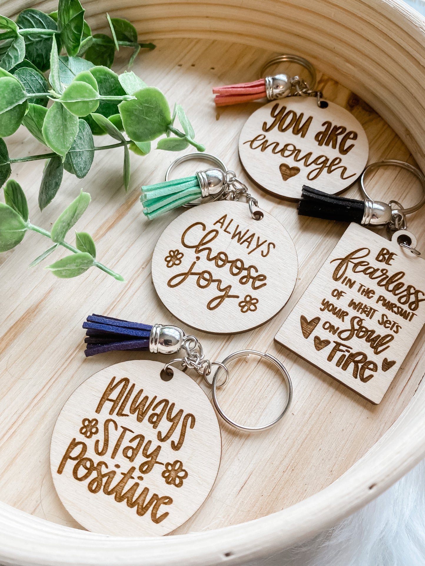 Positive Affirmation Keychains