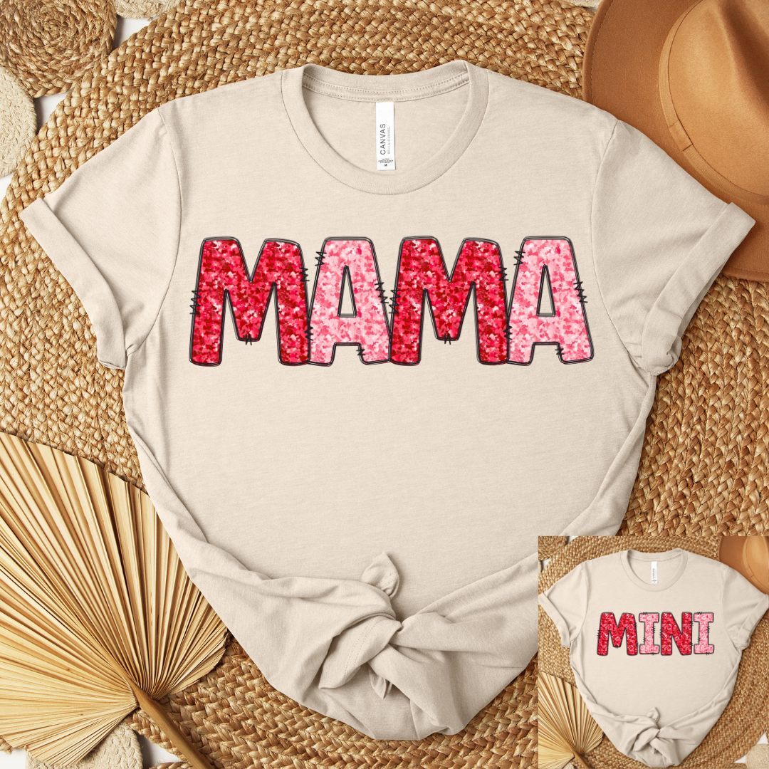 Faux Mama/Mini Graphic Tee