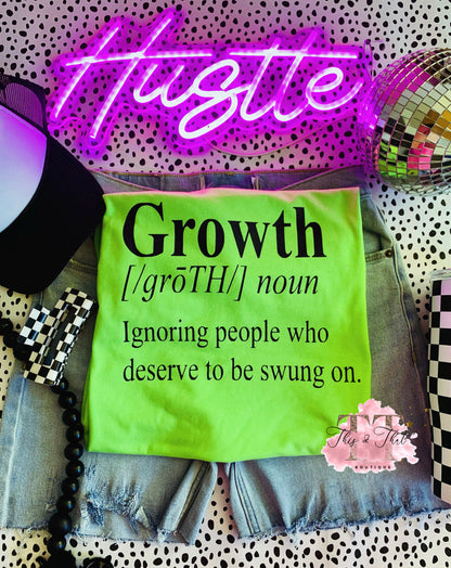 Growth - ignoring people who deserve to be swung on !