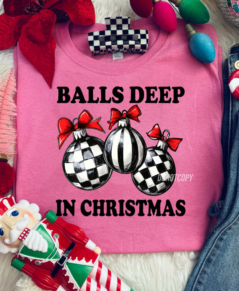 Balls deep in Christmas 🌸 crewneck sweater