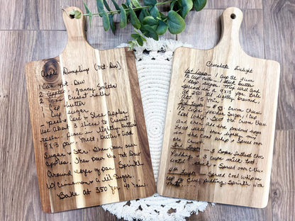 Custom Recipe Cutting Board