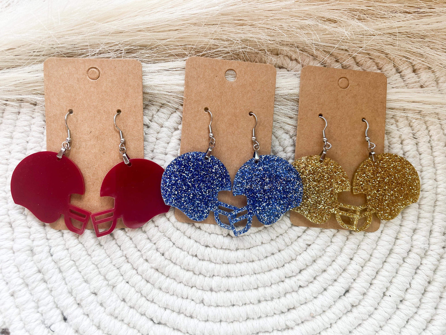 Football Helmet Earrings