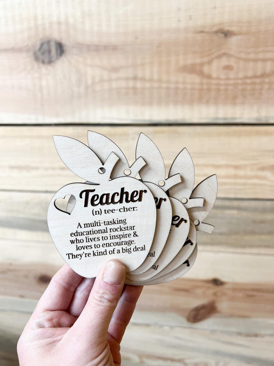 Teacher Apple Ornament