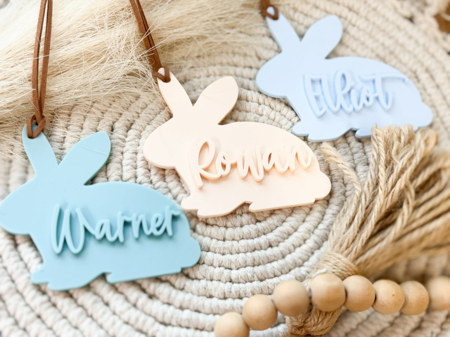 Acrylic Bunny Tags