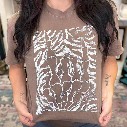 Zebra Rock N Roll Graphic Tee