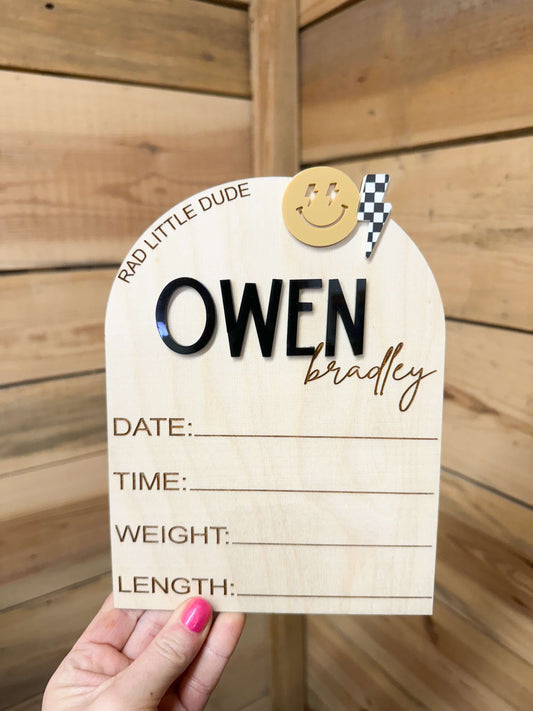 Rad Little Dude | Birth Announcement