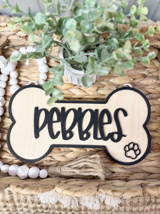 DOG CRATE NAME TAG