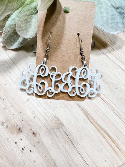 Monogram Dangles