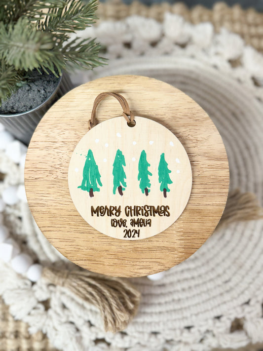 Christmas Artwood Ornament