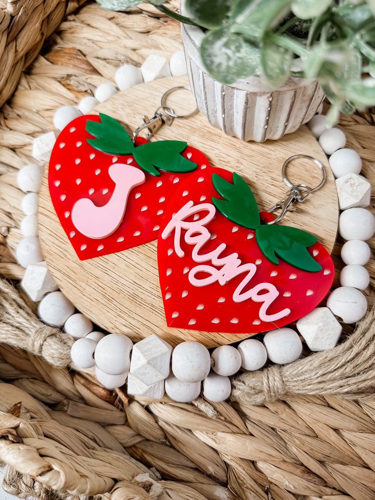 STRAWBERRY BAG TAG