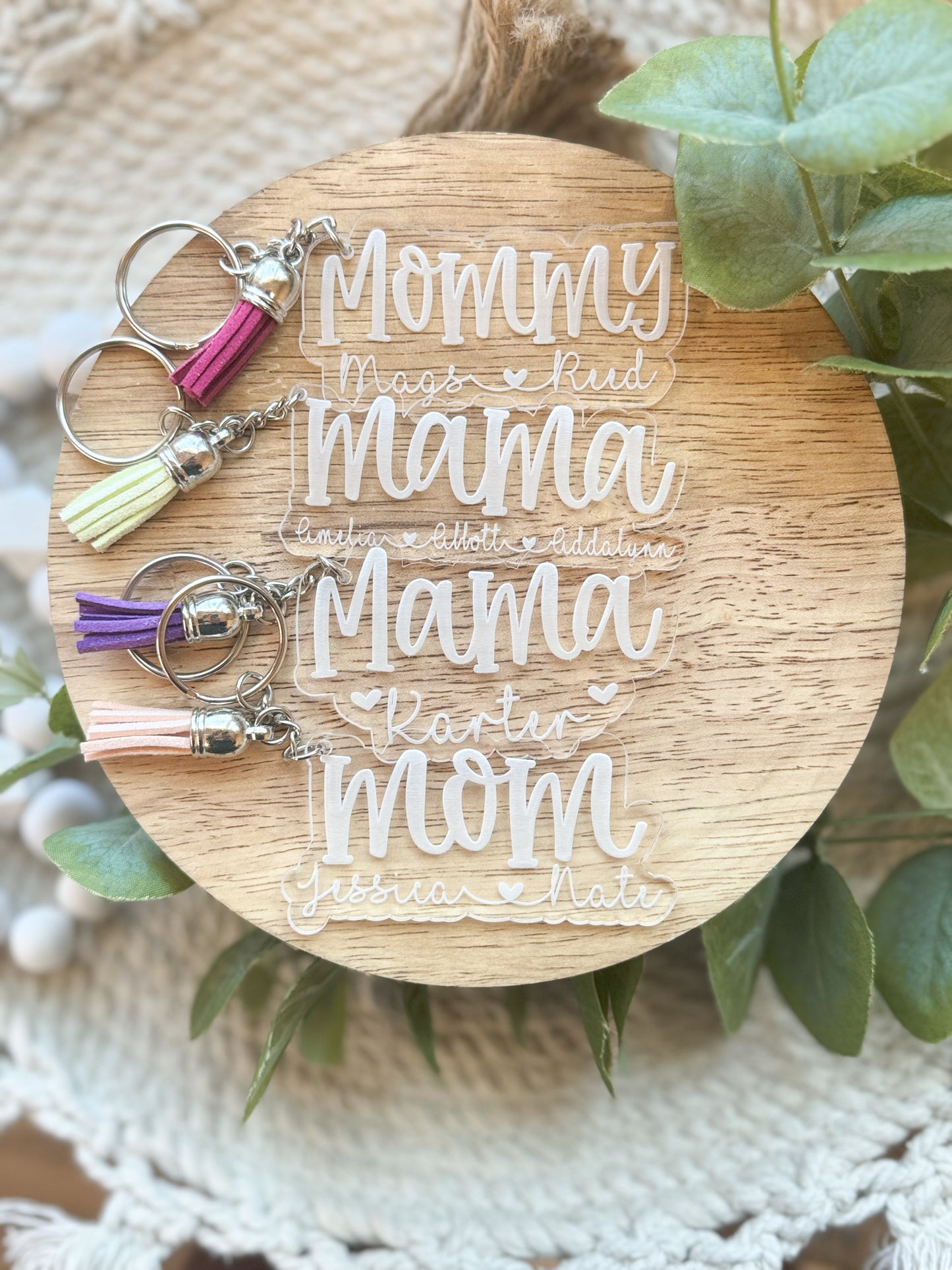 Acrylic Mama Keychains