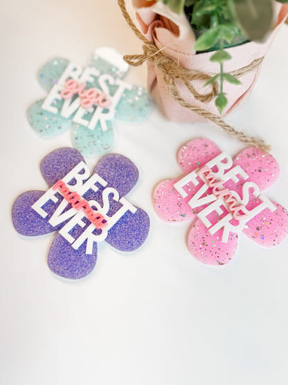 FLORAL BEST EVER MAGNET