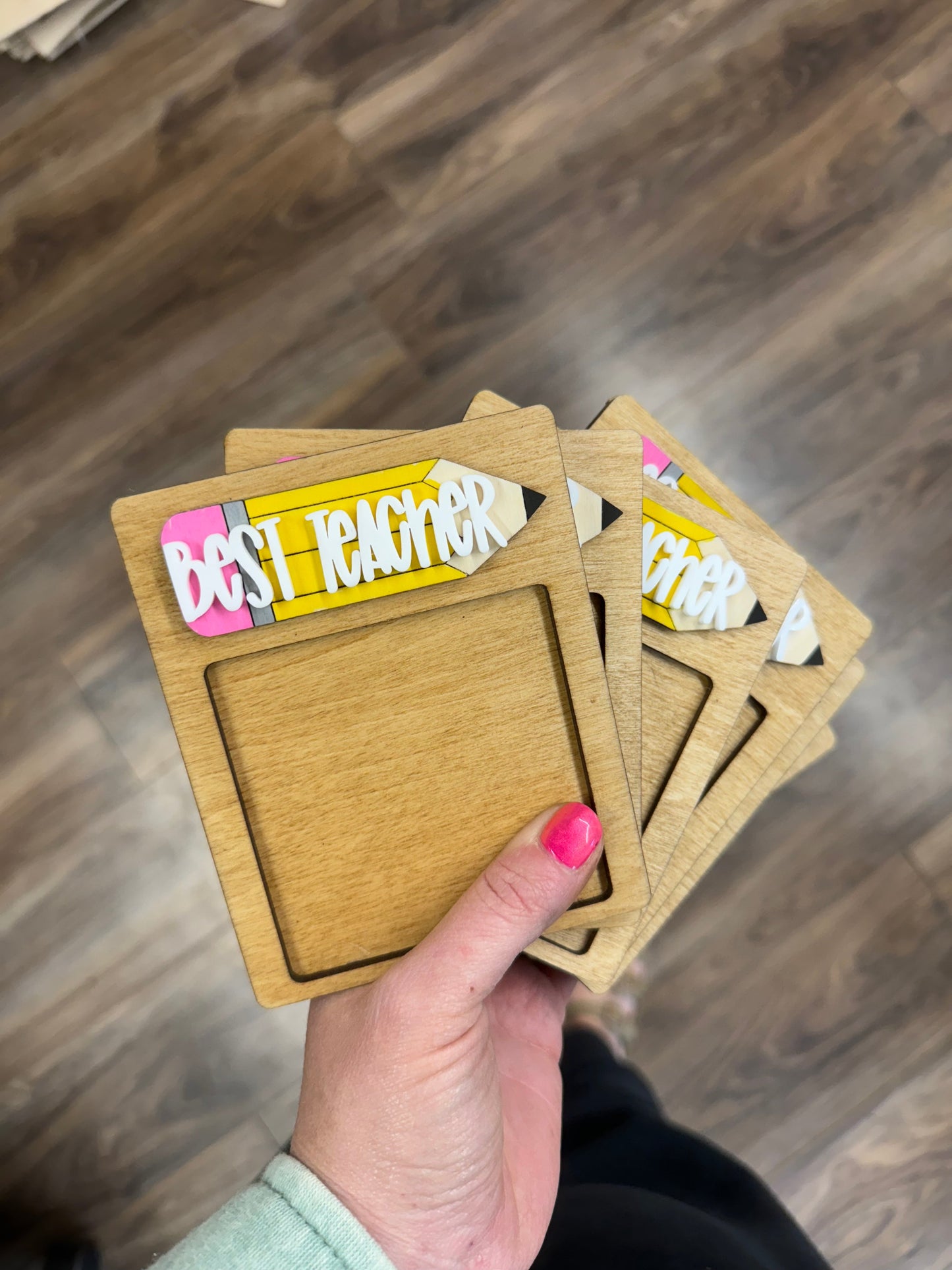 Best Teacher Post It Holder