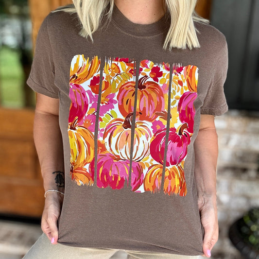 Paint Stroke Pumpkin Graphic Tee