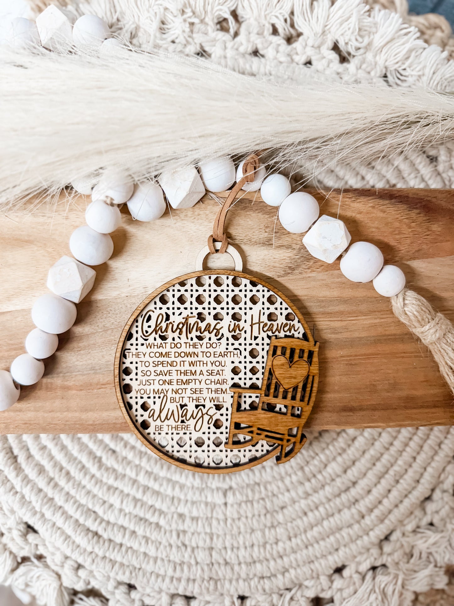 RATTAN CHRISTMAS IN HEAVEN ORNAMENT