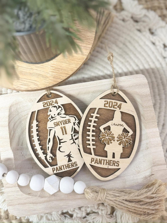 FOOTBALL-CHEER ORNAMENT