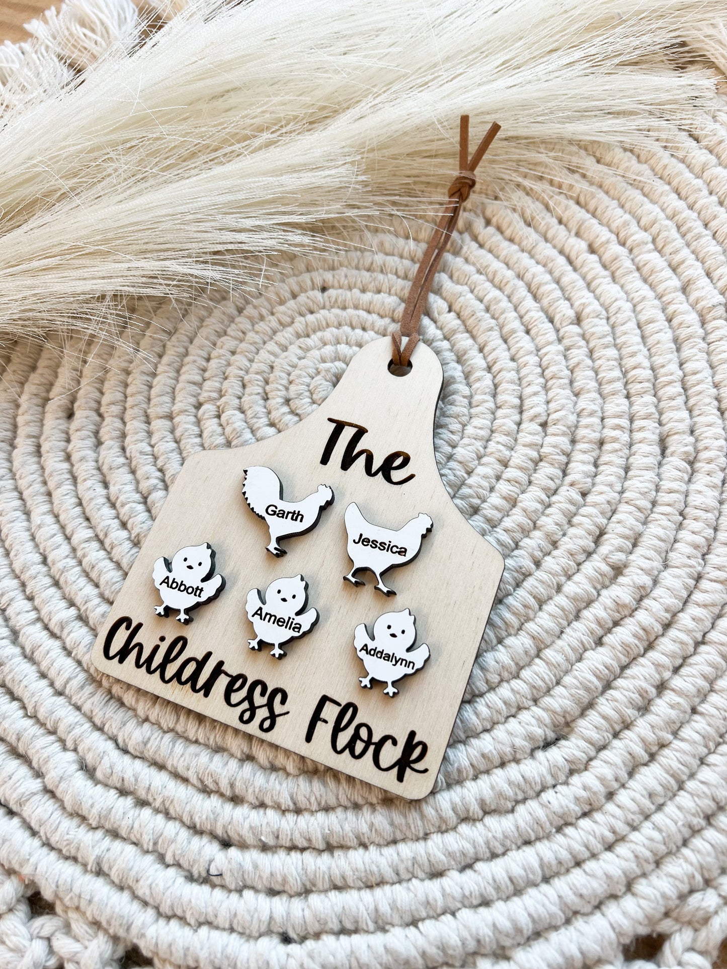 Flock Family Ornament