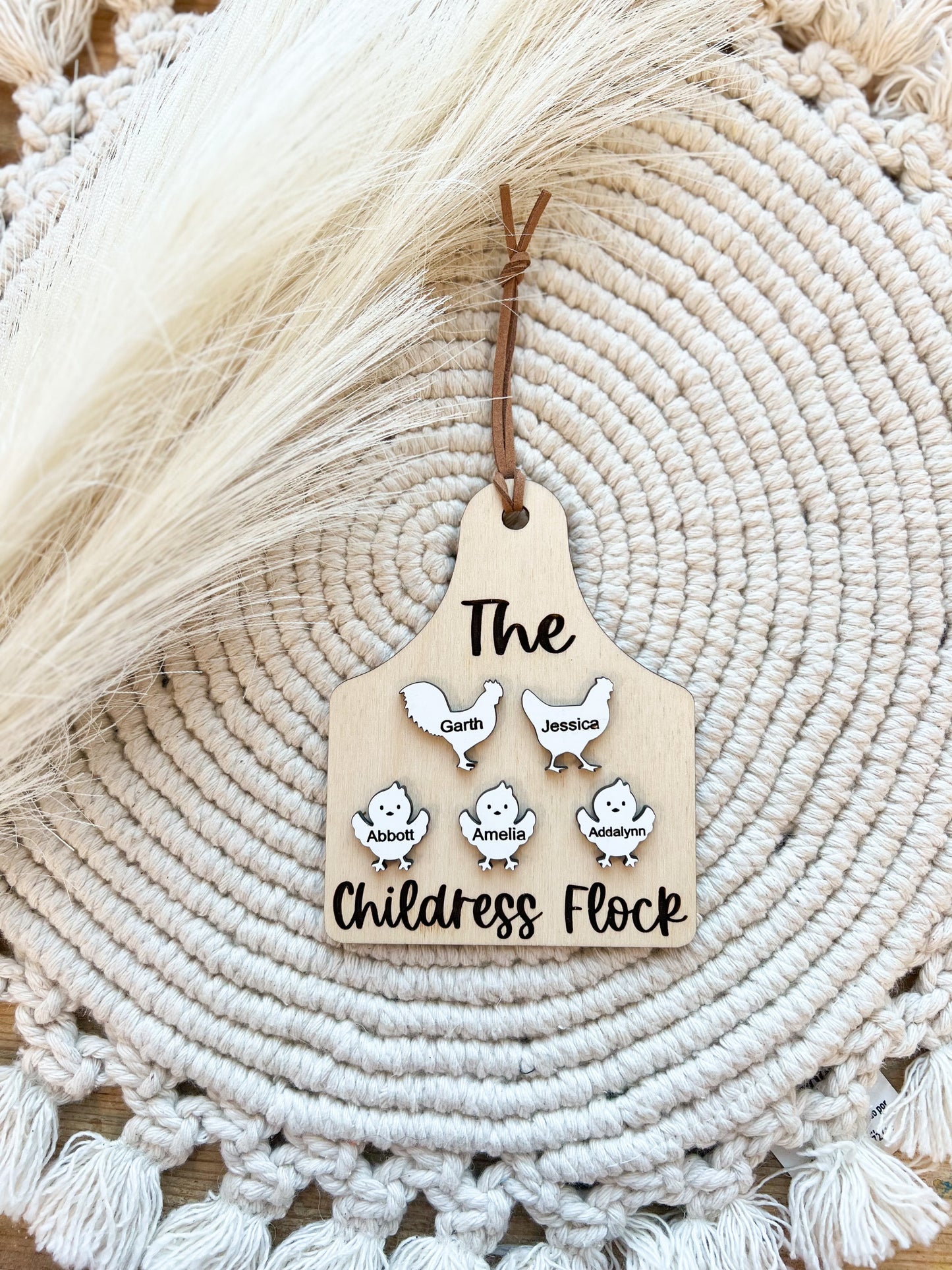 Flock Family Ornament