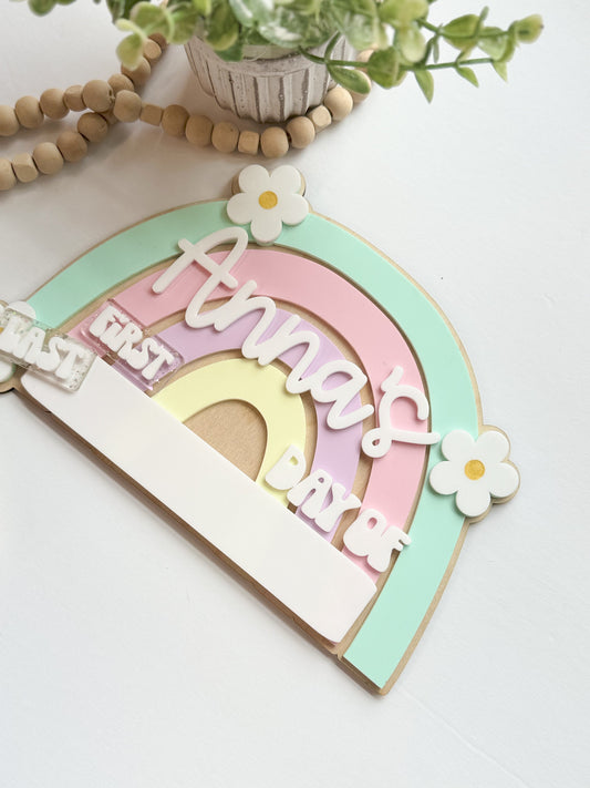 Rainbow Back To School Board