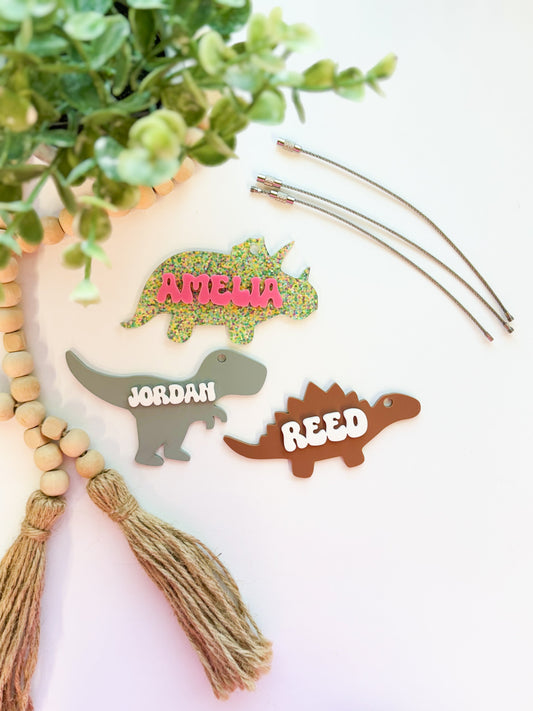 Dino Bag Tags